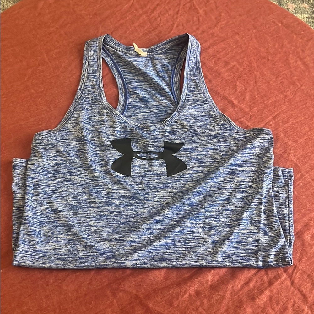 Under Armour Heather Blue Tank Top for Active Comfort